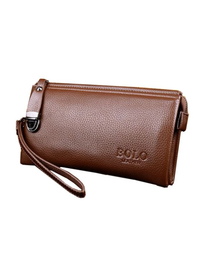 Bolo Multilayer Leather Wallet Brown