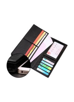 Sept Wolves Bi-Fold Leather Wallet Black  - Image 3