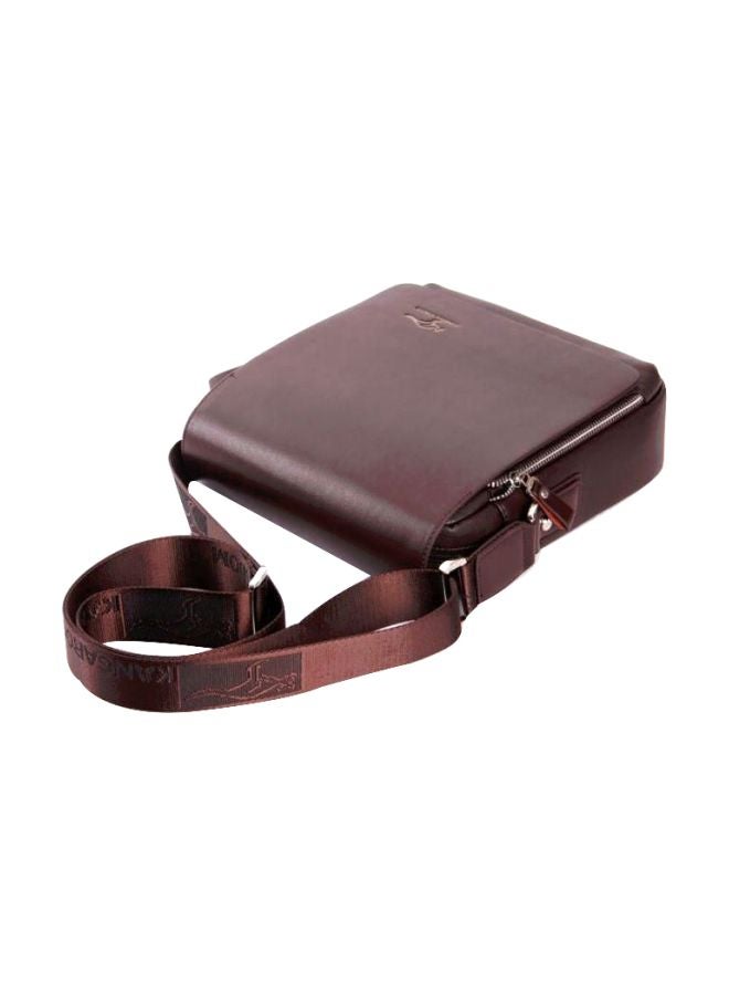 KANGAROO KINGDOM - Leather Crossbody Bag Brown - Image 1