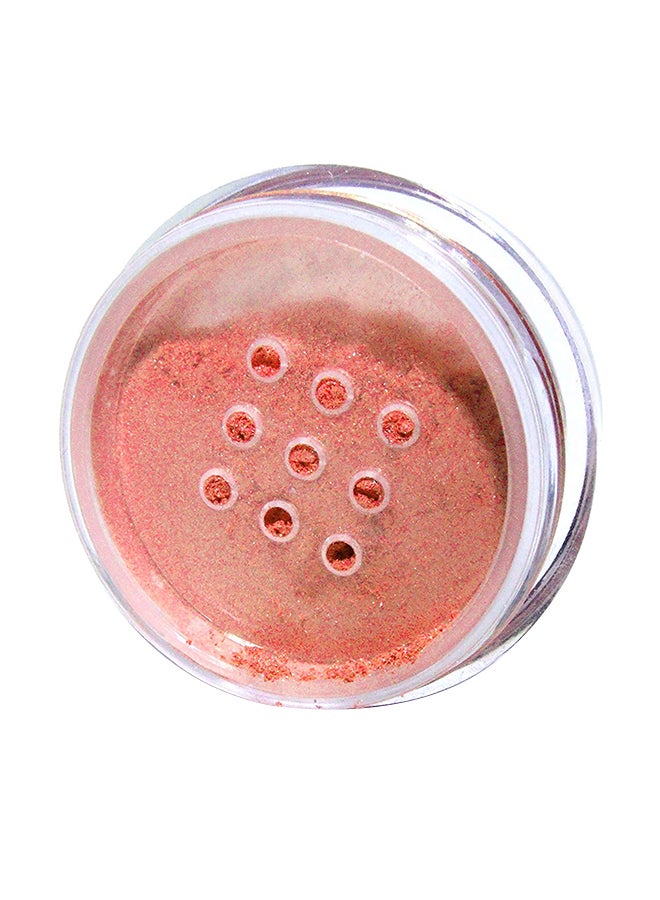 Pure Ziva Loose Powder Mineral Glitter Eyeshadow Peach Pink  - Image 1