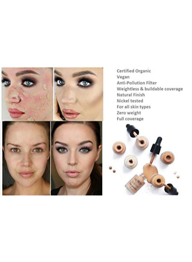 puroBIO Certified Organic Cosmetics - Sublime Drop Liquid Foundation Beige - Image 1