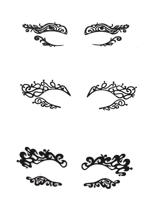 Suncolor Hair - Reusable Eye Liner Sticker Black - Image 1