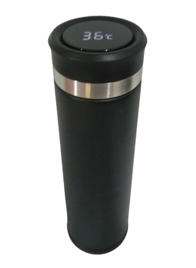 Generic - Vacuum Insulated Water Bottle With LCD Temperature Display Black/Silver - Image 1
