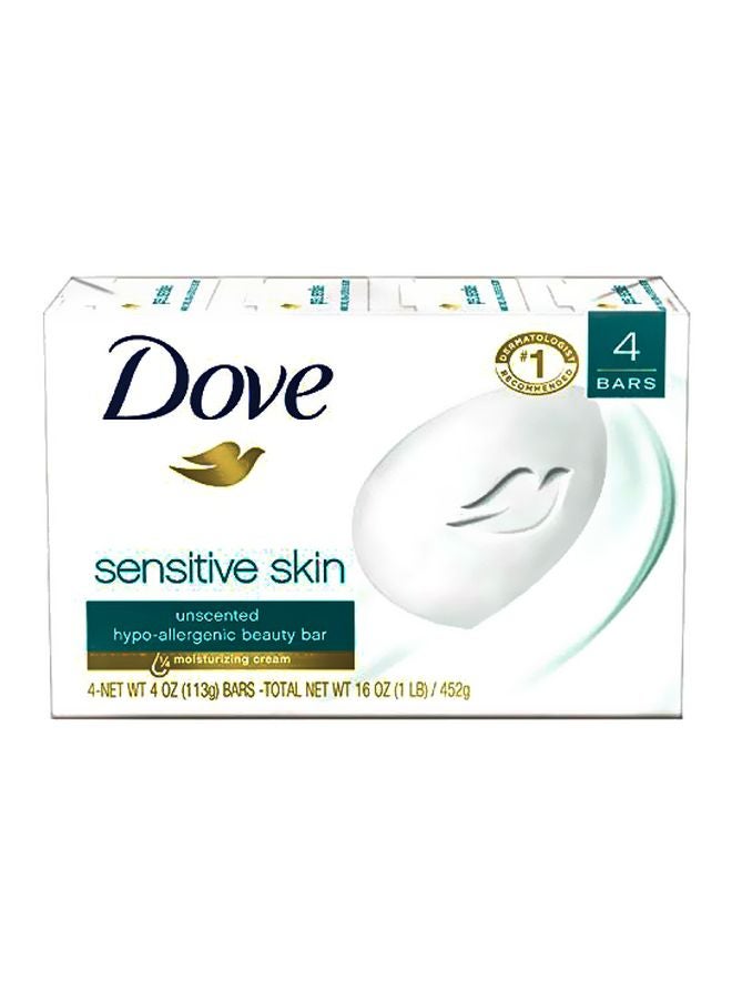 DOVE BAR Pack Of 4 Sensitive Skin Soap