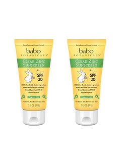 Babo Botanicals Pack of 2 Clear Zinc Sunscreen SPF 30  - Image 2