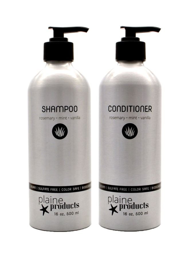 بلين بروداكتس طقم شامبو وبلسم بخلاصات إكليل الجبل والنعناع والفانيليا من قطعتين - Image 1