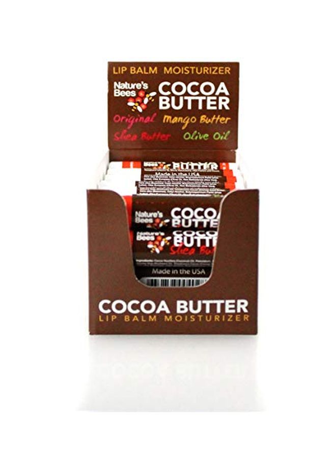 Nature's Bees Pack Of 24 Cocoa Butter Lip Balm Moisturizer - Image 2