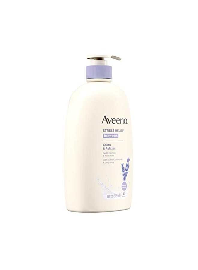 Aveeno Stress Relief Body Wash, Lavender Scent, 33 fl oz Packaging May Vary - Image 2