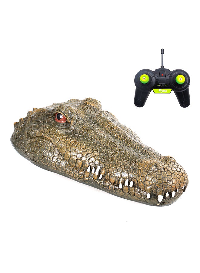 Flytec V002 RC Crocodile Head Boat Remote Control Electric Racing For Pools Green 39 x 20 x 12.5centimeter - Image 2