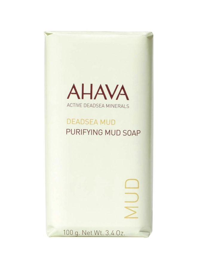 AHAVA Active Dead Sea Minerals Purifying Mud Soap 100grams  - Image 1