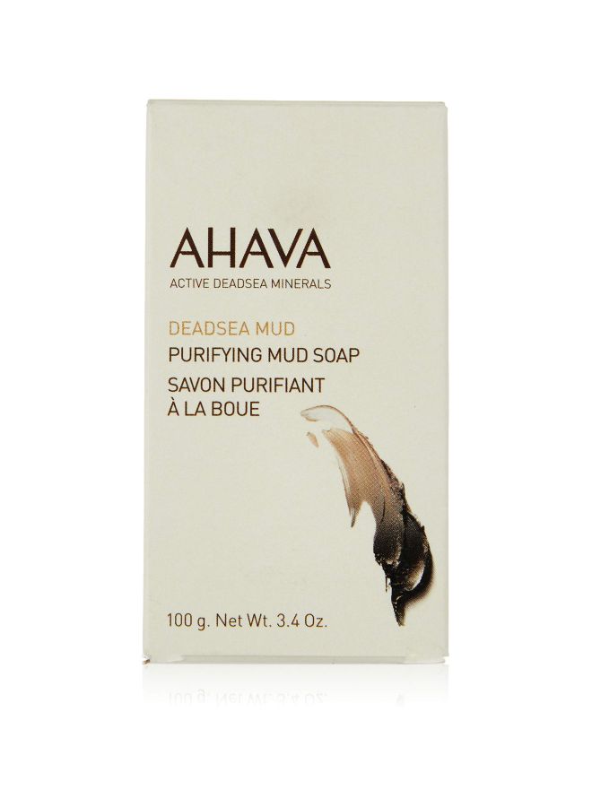 AHAVA Active Dead Sea Minerals Purifying Mud Soap 100grams  - Image 2