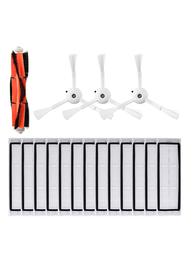 17-Piece Robotic Vacuum Cleaner Filters Side Brushes And Main Brush Kit For Xiaomi Roborock S55/S50/S51 - Image 1