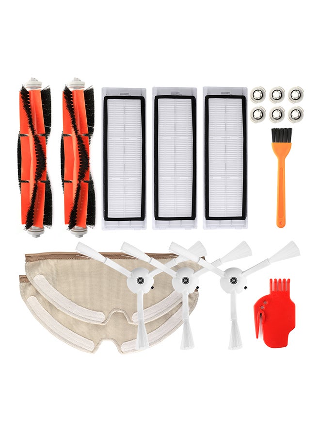 18.-Piece Robotic Vacuum Cleaner Filters Side Brushes Main Brush Kit For Xiaomi Roborock S55 S50 S51  - Image 1