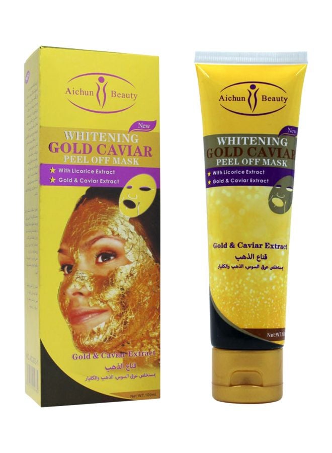 Aichun beauty Whitening Gold Caviar Peel off Mask Gold 110ml  - Image 1