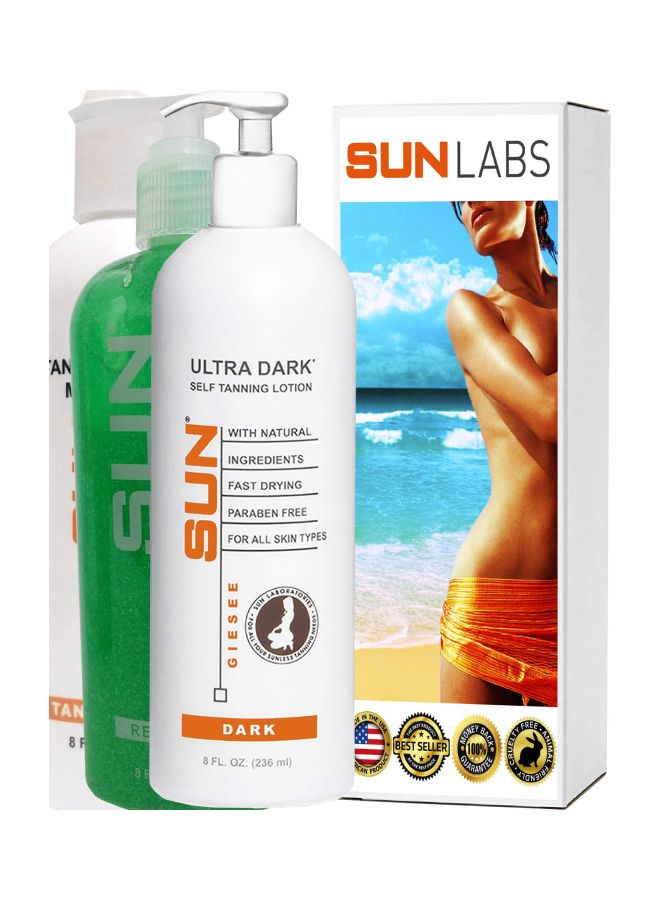 SUN LABORATORIES 2-Piece Ultra Dark Self Tanning Lotion And Body Gel Set  - Image 4