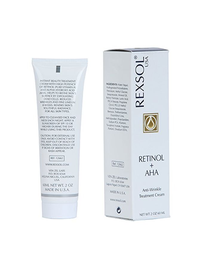 REXSOL Retinol With AHA Anti-Wrinkle Treatment Cream - Image 2