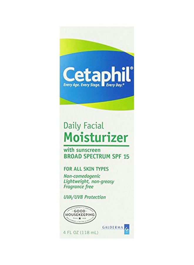 Cetaphil - Daily Facial Moisturizer with Sunscreen SPF15 Sensitive Skin Pack Of 4 4x118ml - Image 1