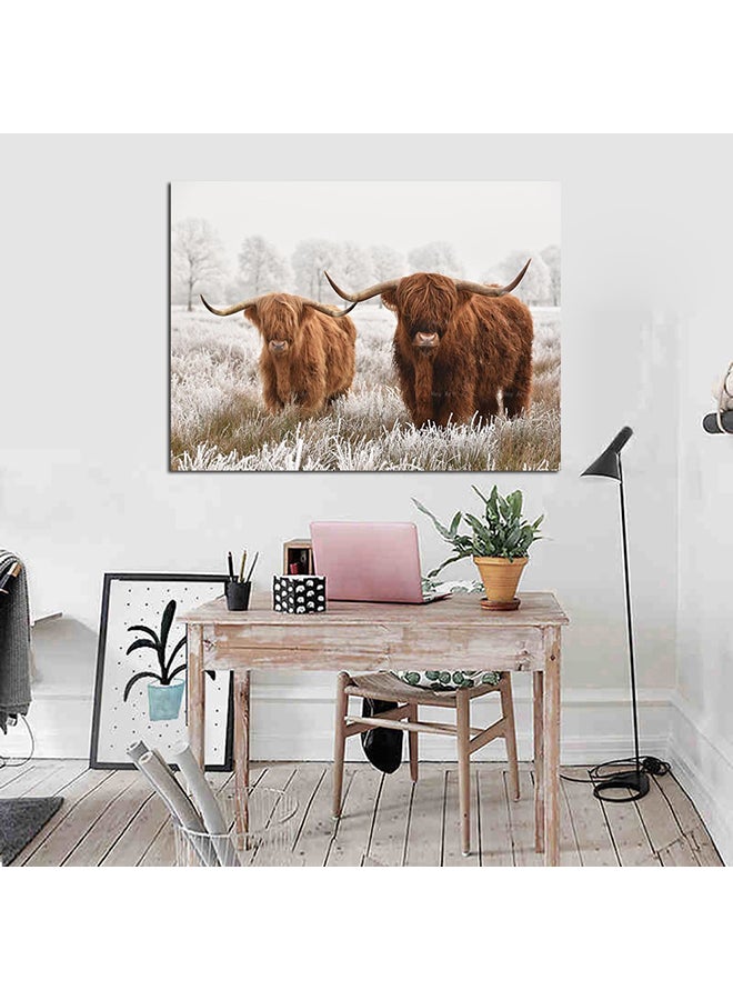 Modern Living Room Animal Pattern Decorative Wall Print Beige/Brown 35X50cm  - Image 2