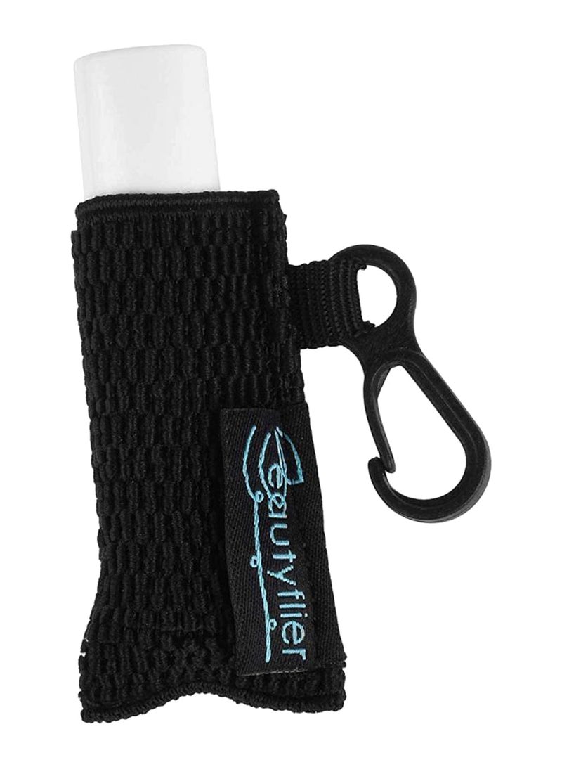 Beautyflier - Clip-On Sleeve Lip Balm Holder Pouch Black - Image 1