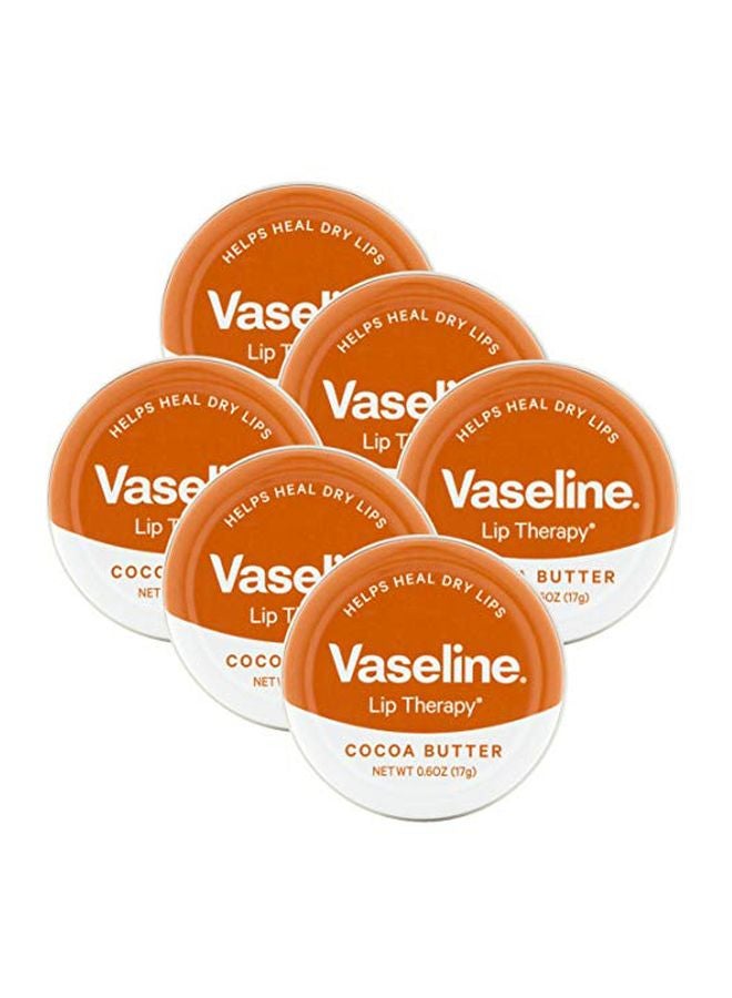 فازلين منتجات معالجة للشفاه بخلاصة زبدة الكاكاو من 6 قطع - Image 1