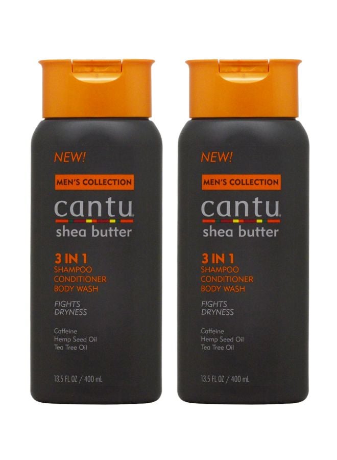 Cantu 3-In-1 Shampoo Conditioner Body Wash 400ml 