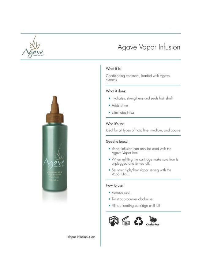 Agave HEALING OIL - Vapor Infusion Leave-In Treatment Conditioner - Image 1