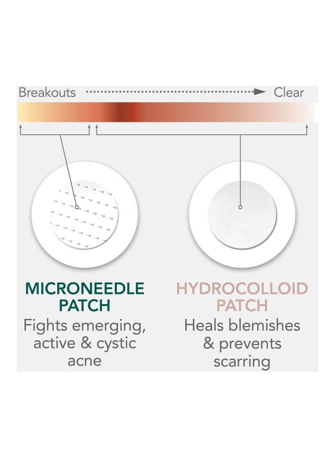 Rael Pack Of 4 Microneedle Technology Acne Healing Patch Clear  - Image 2