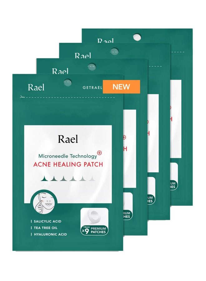 Rael Pack Of 4 Microneedle Technology Acne Healing Patch Clear  - Image 1