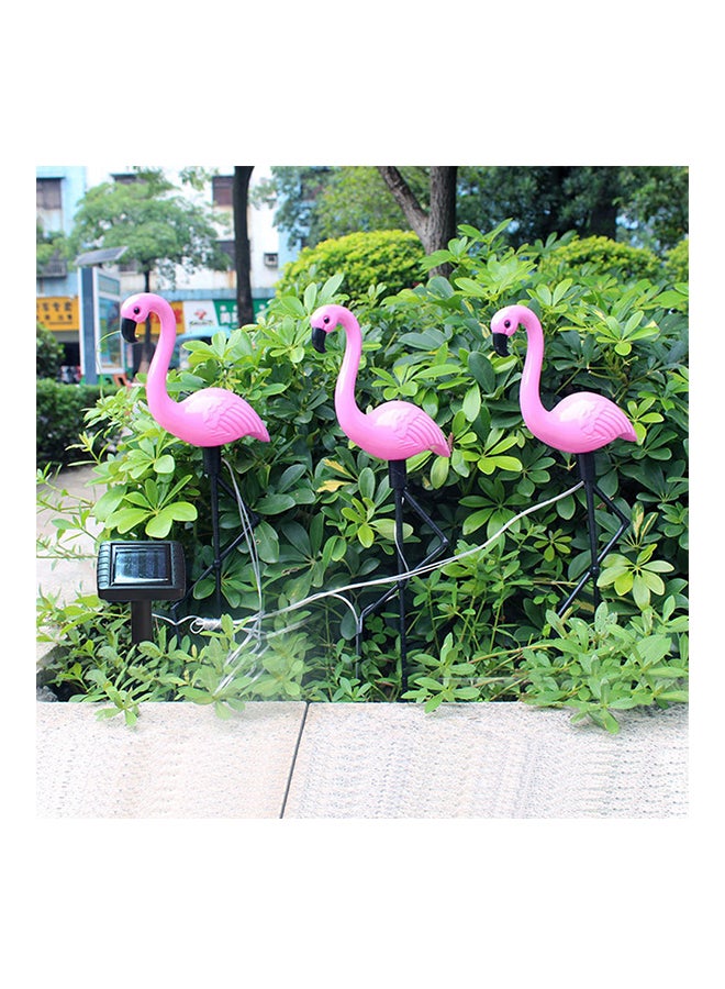 Generic Solar Energy Powered Flamingo Lamp Black/Pink  - Image 2