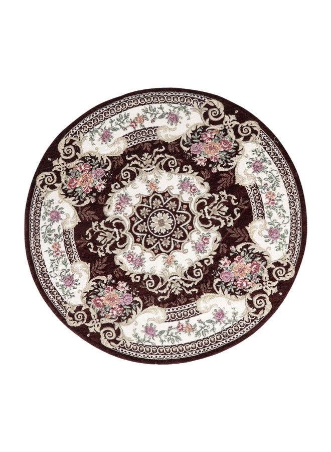 Islamic Prayer Carpet White/Brown/Pink 90cm