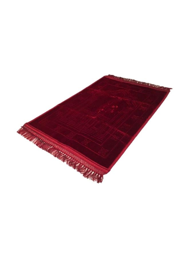 سجادة صلاة من البولي فينيل كلوريد أحمر 48x28سم