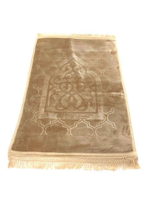 Velvet Prayer Mat Brown/Gold 80x118cm