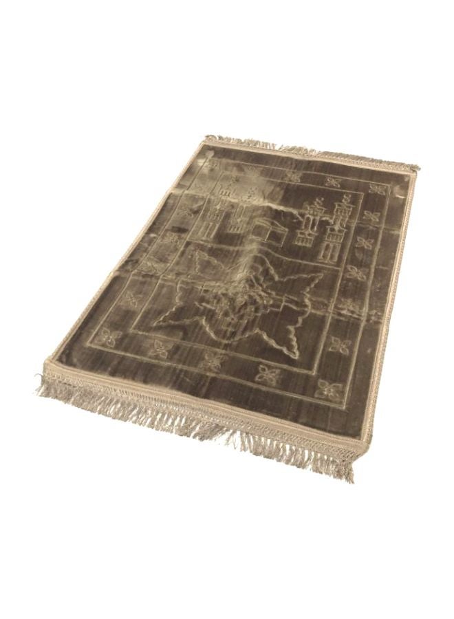 سجادة صلاة قطيفة بني 80x120سم