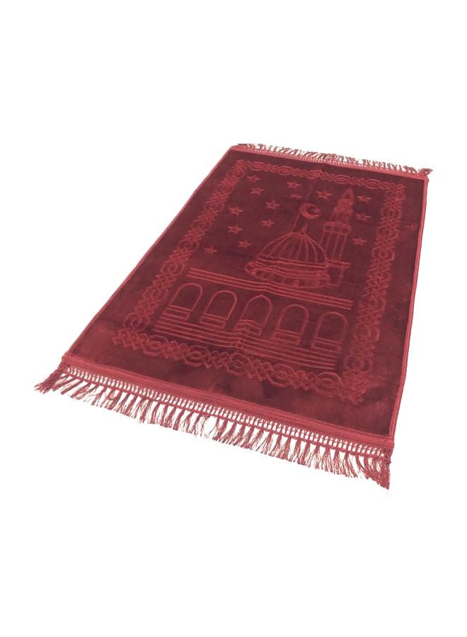 Velvet Prayer Mat Red 80x120cm