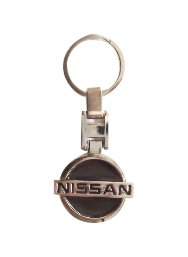 Nissan Logo Keychain Brown/silver 