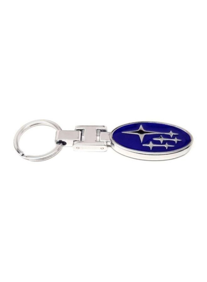 Subaru Key Chain Blue/Silver 