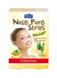Purederm Aloe Nose Strips Blackhead Remover, Count 6 65grams 