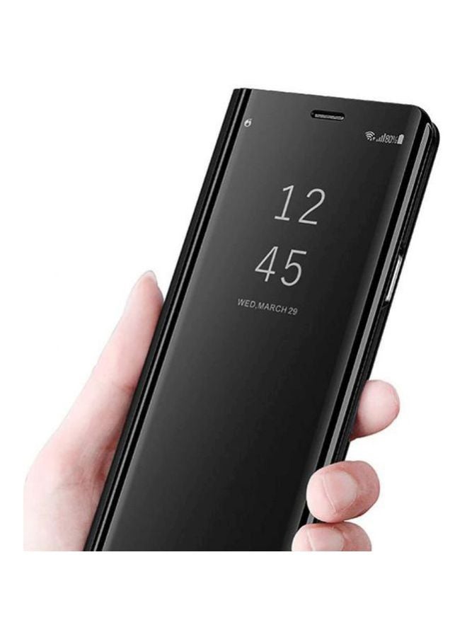 غطاء قلاب عاكس لهاتف سامسونج جالاكسي S10 أسود - Image 2
