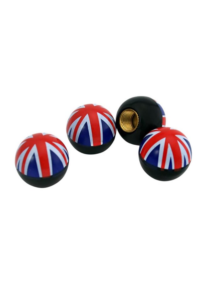 Generic 4-Piece Car Round Valve Cap Cover Set  - Image 2