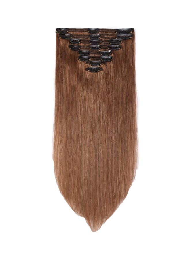 8-Piece Clip-On Hair Extension Light Brown 14inch - v1570796482/N30606817A_1