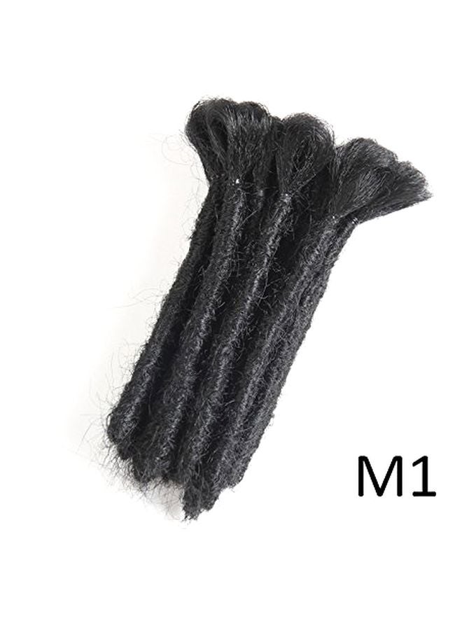 Dansama Handmade Synthetic Dreadlocks Hair Extensions Black 15cm  - Image 2