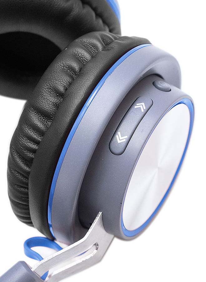 Multiple Touch Button Over-Ear Headphones Black/Blue