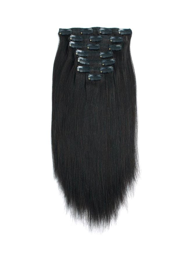 7-Piece Straight Hair Extension Set Black 16inch - v1570797286/N30607474A_1