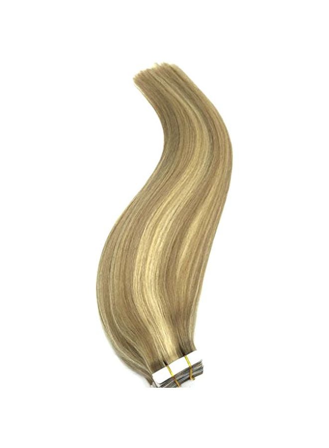 غو غو - وصلة شعر طبيعية بلون متدرج بلوند 22بوصة - Image 1