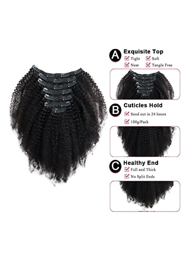 Sassina 7-Piece Curly Hair Extension Black 14inch - Image 3