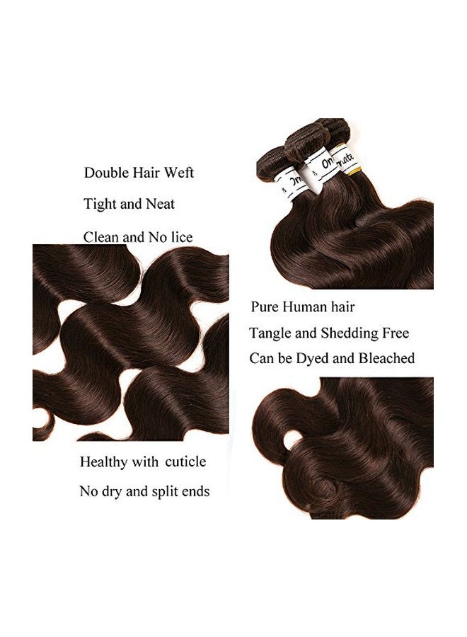 Ornate Hair 3-Piece Curly Hair Extension Set Brown  - Image 3