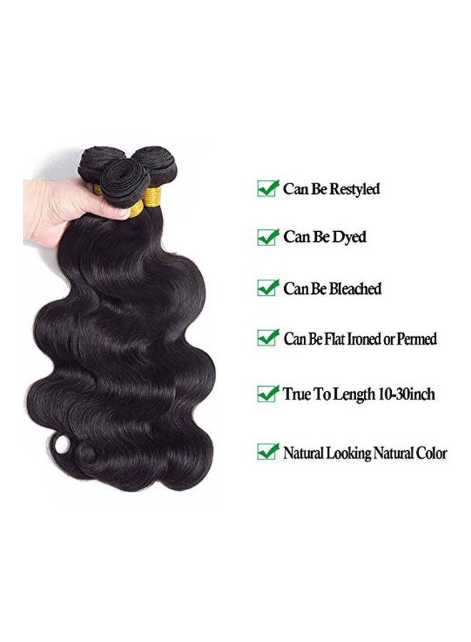ROYAL IMPRESSION 3-Piece Loose Lace Unprocessed 10A Hair Bundle Black  - Image 2