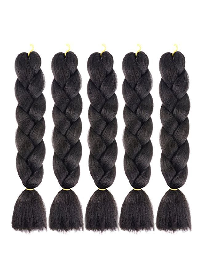 Pack Of 4 Hair Braiding Extensions Black 24inch - v1570797547/N30608119A_1