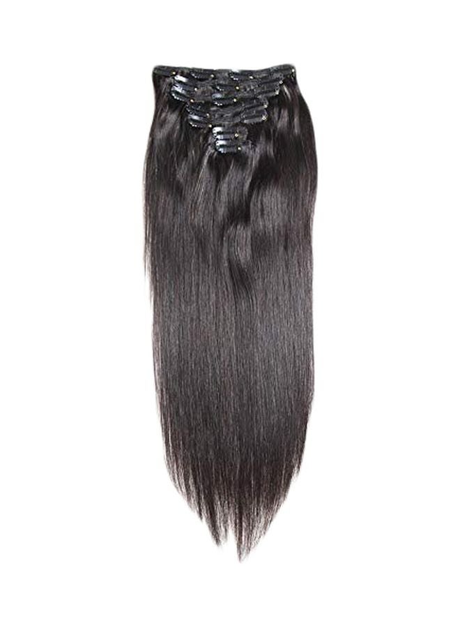 زوركا وصلات شعر مسترسلة بمشبك أسود 18بوصة - Image 1