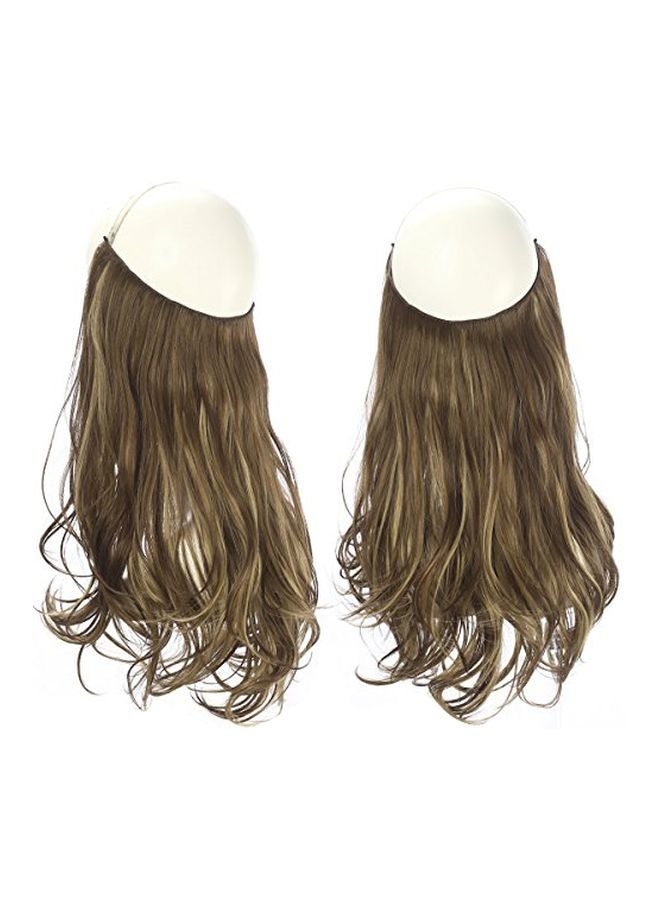 SARLA Invisible Hair Extension Flip Brown 18inch  - Image 1